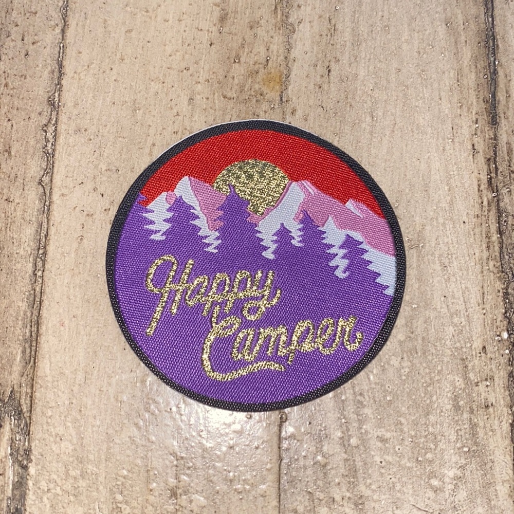 COPY - 1 NEW “HAPPY CAMPER” IRON ON PATCH
